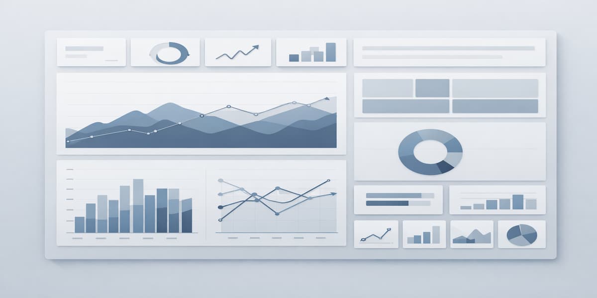 Interactive Power BI dashboards and analytics visual showing charts and KPIs for enterprise insights